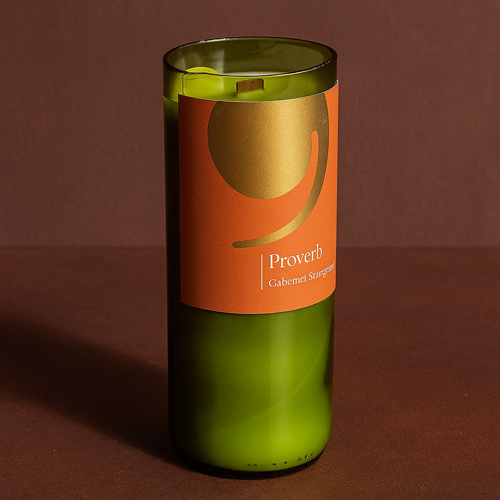 Custom Wine Bottle Candle