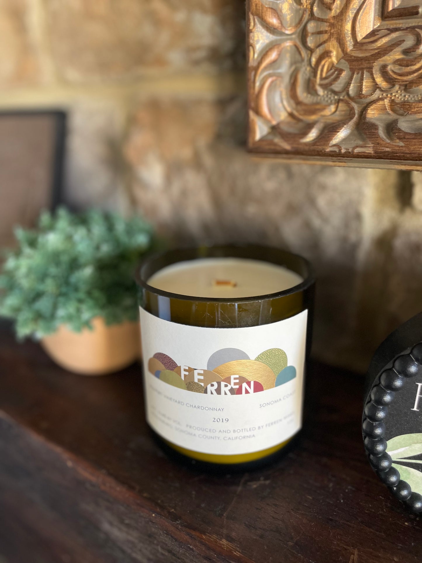 Custom Wine Bottle Candle