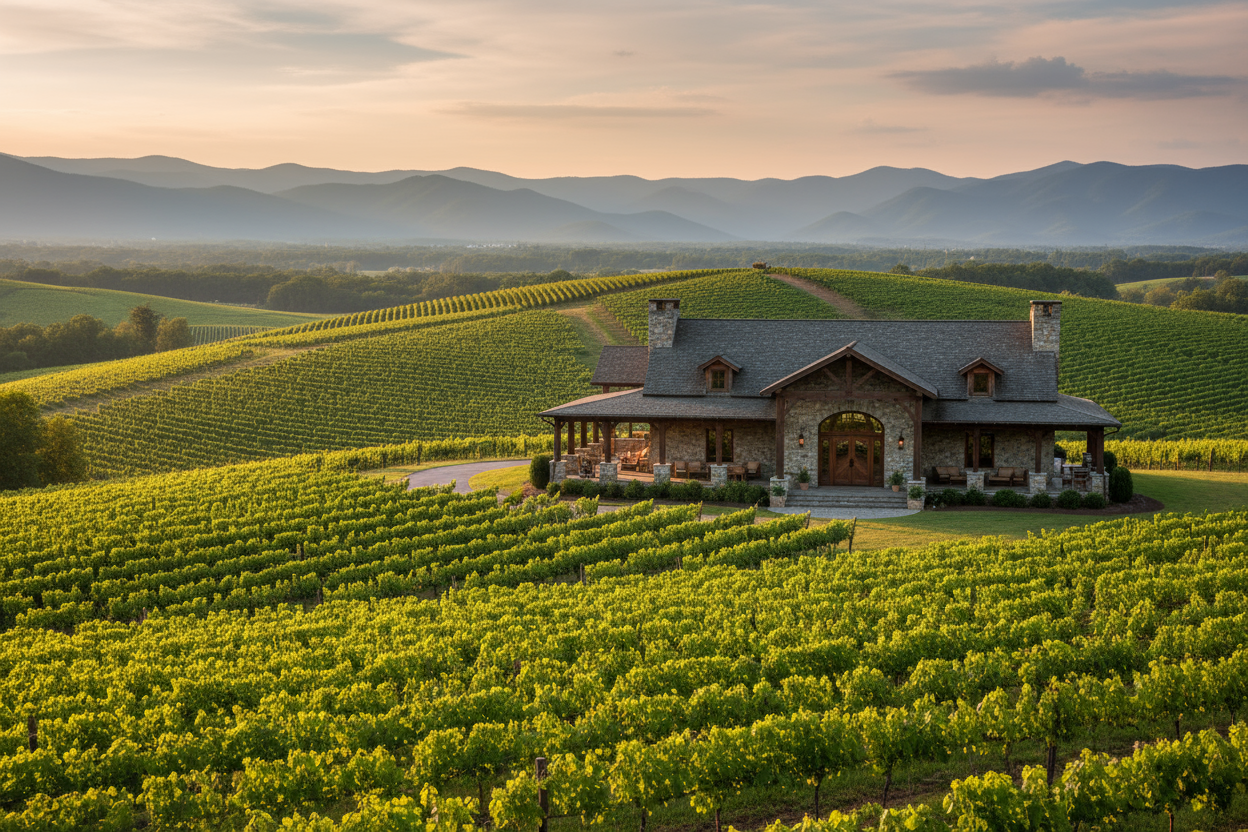 winery in the blue ridge mountains 